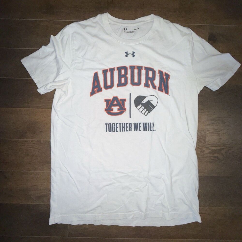 Under Armour Auburn Tigers T-Shirt Large Men’s White Football